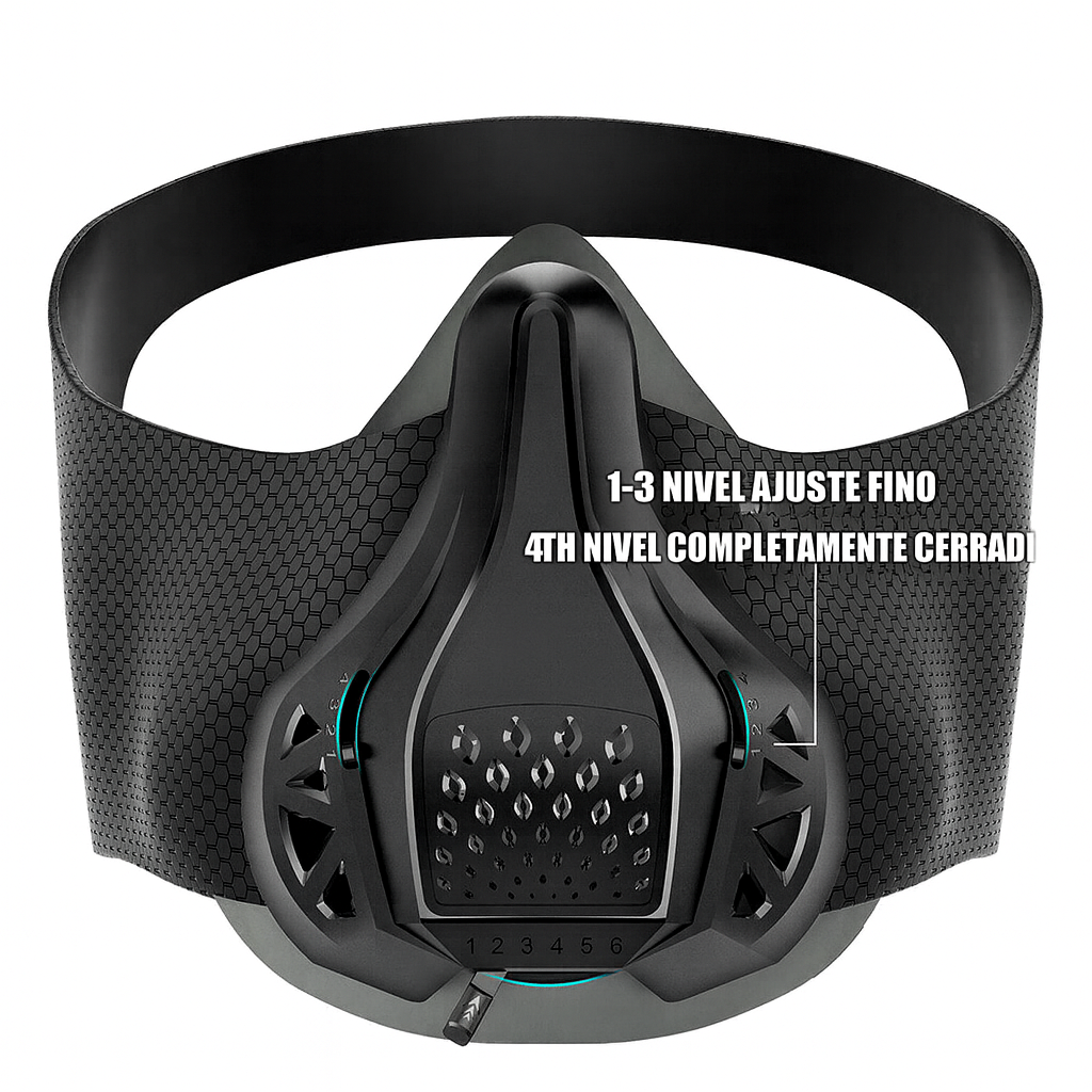 Mascara respiración deportiva